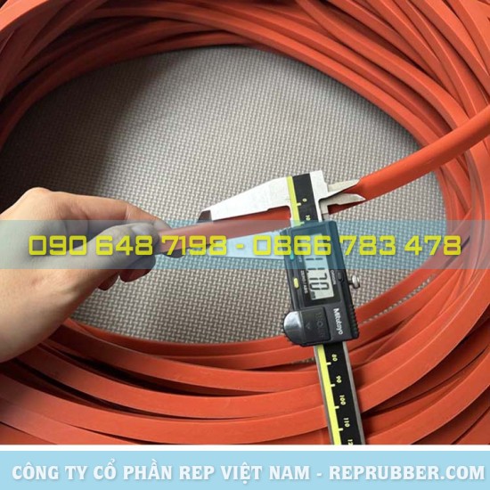 Vòng đệm silicon đỏ chữ D 10.5x11.7xL134cm