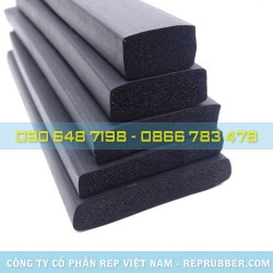 Gioăng cao su xốp tiết diện chữ nhật Gioăng cao su xốp tiết diện chữ nhật