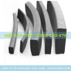Gioăng cao su xốp NBR đàn hồi bản chữ nhật Gioăng cao su xốp NBR đàn hồi bản chữ nhật