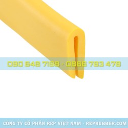 Gioăng cao su silicon vàng chữ U Gioăng cao su silicon vàng chữ U