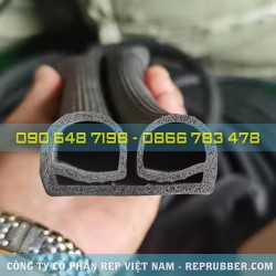 Gia công gioăng cao su xốp EPDM chữ E, chữ B Gia công gioăng cao su xốp EPDM chữ E, chữ B