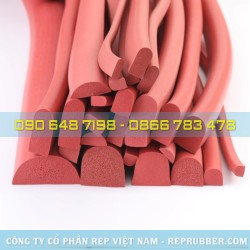 Gioăng silicon xốp chịu nhiệt chữ D, T Gioăng silicon xốp chịu nhiệt chữ D, T