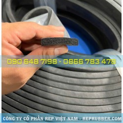 Gioăng cao su xốp chữ nhật 8x40 Gioăng cao su xốp chữ nhật 8x40