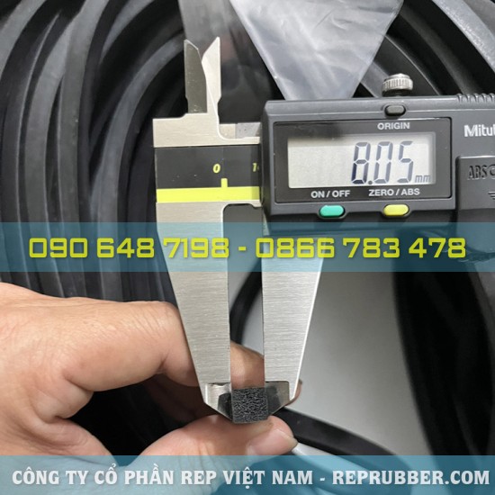 Gioăng cao su xốp vuông 8x8