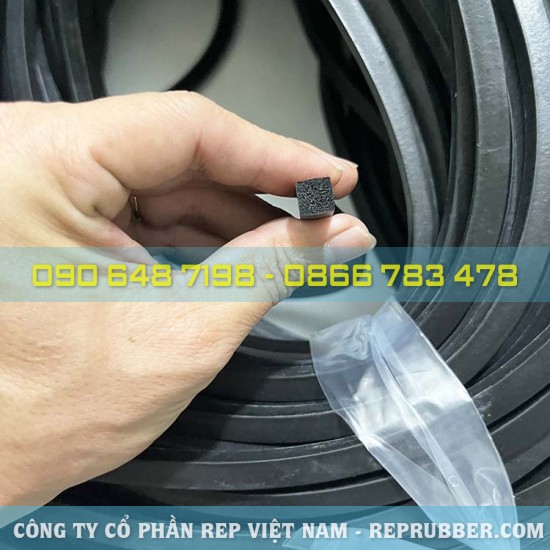 Gioăng cao su xốp vuông 8x8