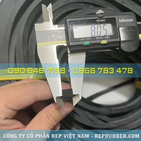 Gioăng cao su xốp chữ nhật 6x8