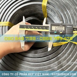 Gioăng cao su xốp chữ nhật 10x60 Gioăng cao su xốp chữ nhật 10x60