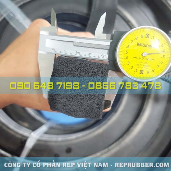 Gioăng cao su xốp vuông 40x40