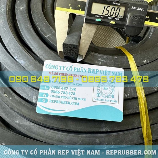 Gioăng cao su xốp đàn hồi 15x15
