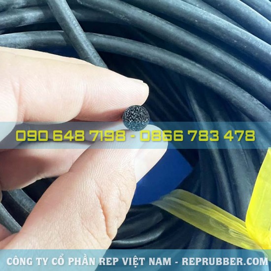Gioăng cao su xốp phi 7