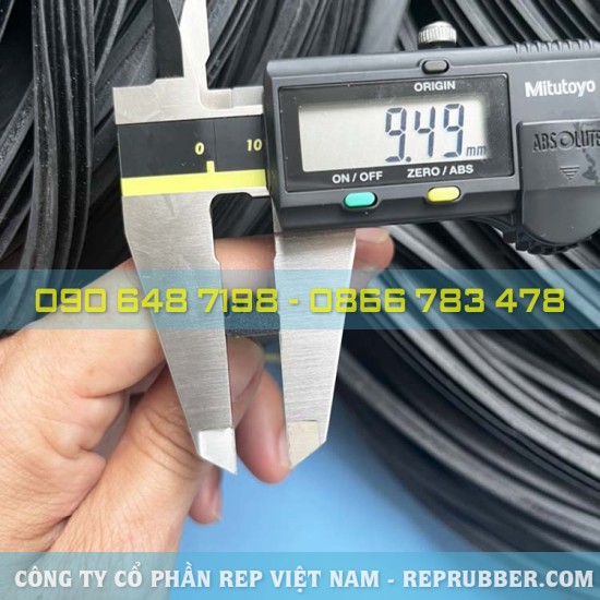 Gioăng xốp đàn hồi EPDM 9.5x8x4