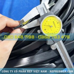 Gioăng cao su EPDM chữ U 6x17x1, khe 2.8mm Gioăng cao su EPDM chữ U 6x17x1, khe 2.8mm