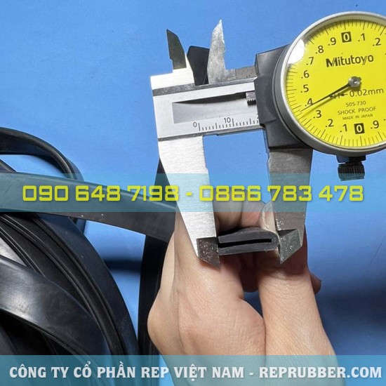 Gioăng cao su chữ U 11x25x3, khe 3mm