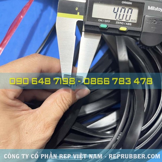 Gioăng cao su EPDM chữ U 4x10x1, khe 2mm