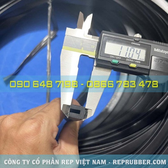 Gioăng cao su EDPM chữ U 9x11x3, khe 3mm