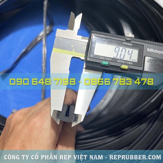 Gioăng cao su EDPM chữ U 9x11x3, khe 3mm