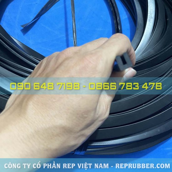 Gioăng cao su EDPM chữ U 9x11x3, khe 3mm