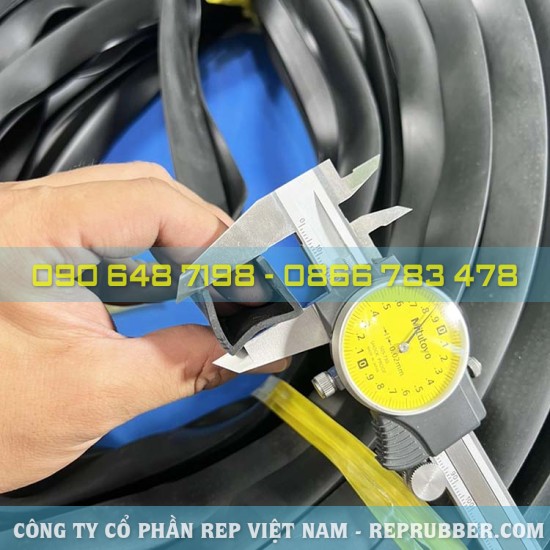 Gioăng cao su EPDM chữ U 24x20x2, khe 20mm