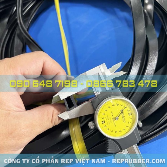 Gioăng cao su NBR chữ U 12x10x2, khe 6mm