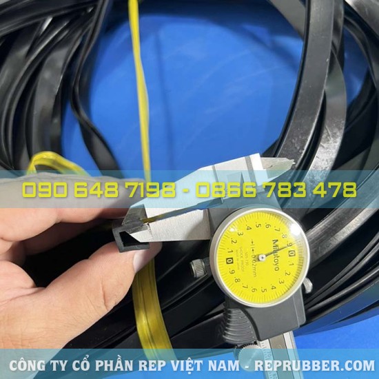 Gioăng cao su NBR chữ U 12x10x2, khe 6mm