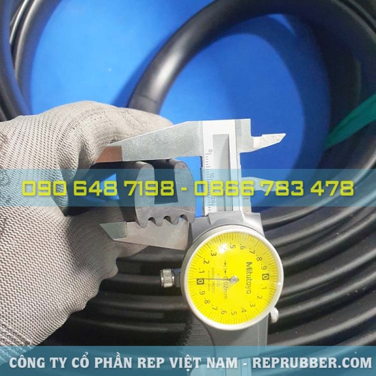 Gioăng cao su thường chữ U 23x23x9, khe 9mm