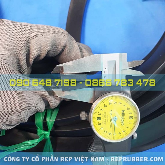 Gioăng cao su EPDM chữ U 20x13x5, khe 3mm