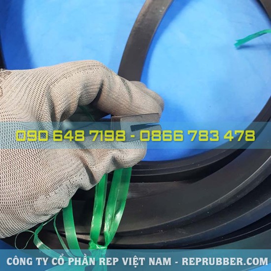 Gioăng cao su EPDM chữ U 20x13x5, khe 3mm