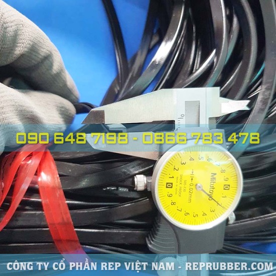 Gioăng cao su EPDM chữ U 4x6x1, khe 2mm