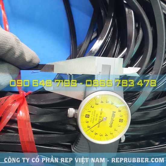 Gioăng cao su EPDM chữ U 4x6x1, khe 2mm
