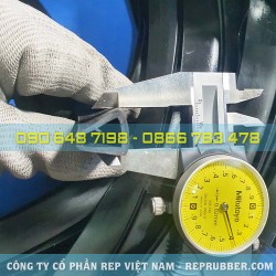 Gioăng cao su EPDM chữ U 16x17.5x2.5, khe 11mm Gioăng cao su EPDM chữ U 16x17.5x2.5, khe 11mm