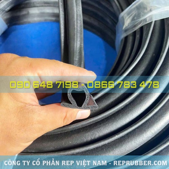 Gioăng cao su xốp EPDM 34x20x4 – Cách âm, chống rung hiệu quả
