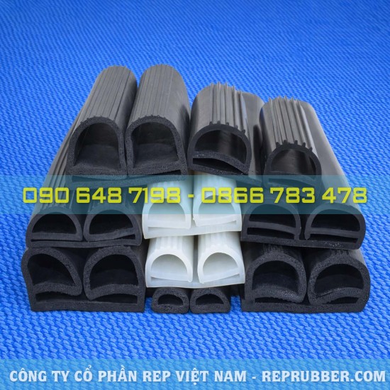 Gioăng cao su chữ E giá tốt – Làm kín, chống ồn cho cửa & Tủ điện