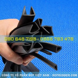 Gioăng cao su chữ U bọc mép kim loại, kính, nhựa