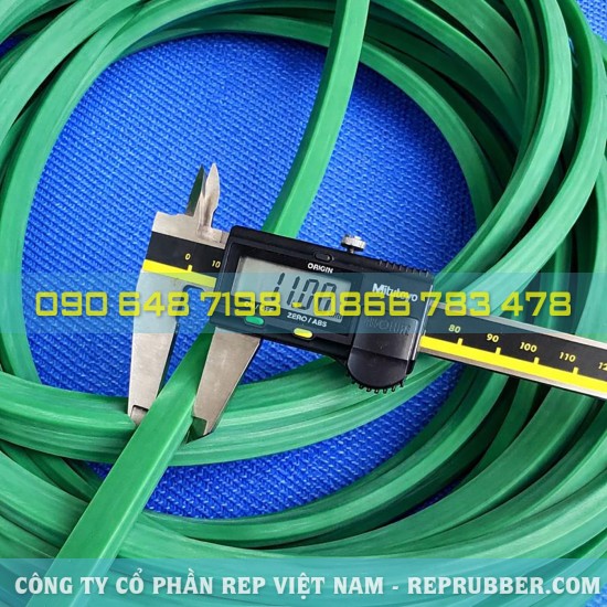 Vòng đệm silicon xanh lá chữ nhật – Làm kín hiệu quả, bền bỉ, gia công theo yêu cầu