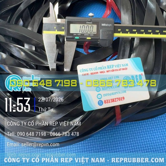 Ron cao su EPDM chữ L 10x15x2 giá tốt, sản xuất theo yêu cầu