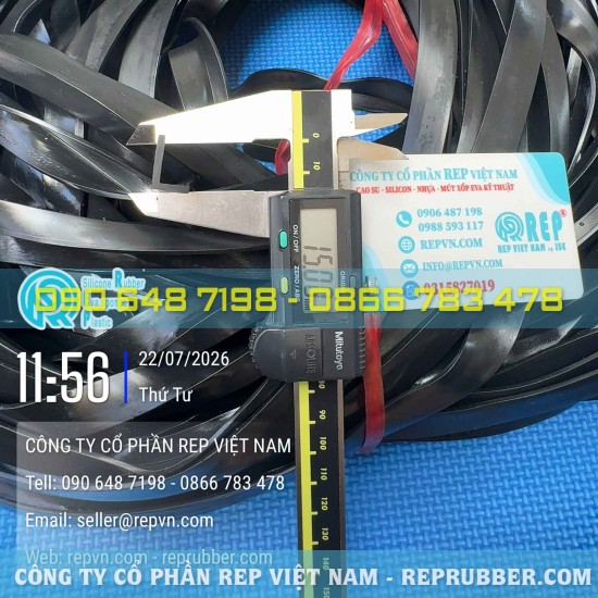 Ron cao su EPDM chữ L 10x15x2 giá tốt, sản xuất theo yêu cầu
