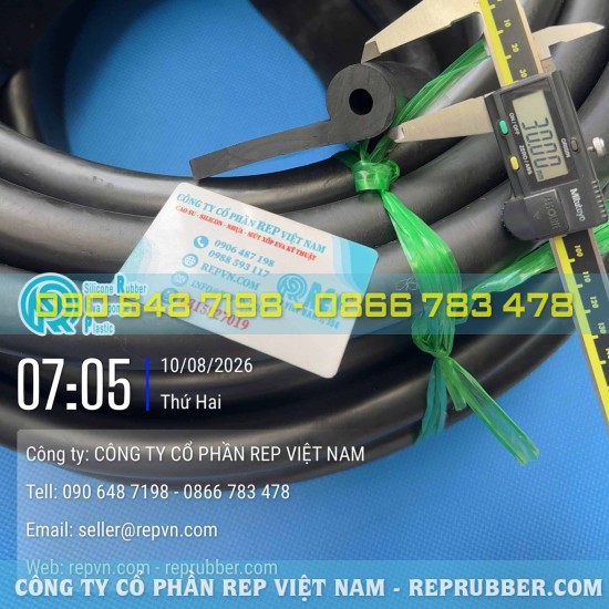Ron cao su chữ P 100x30x10 chịu lực, chống rung và giảm chấn tốt