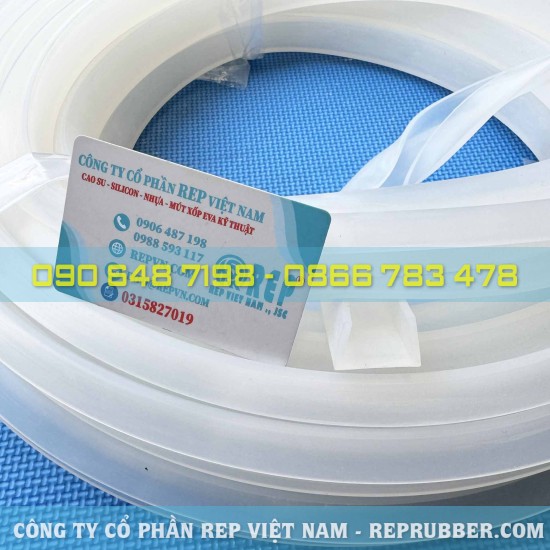 Ron silicon trắng chữ U 26x16x2.5 chọn chuẩn kích thước, lắp vừa