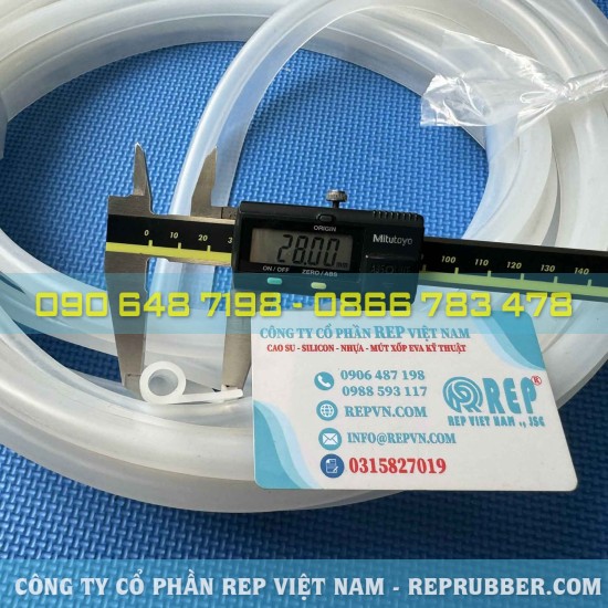 Ron silicon chữ P 28x12x2 chống nước, hạn chế bụi lọt vào khe