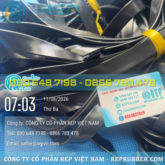 Gioăng cao su EPDM chữ U 4x23x1 khe 2mm theo yêu cầu