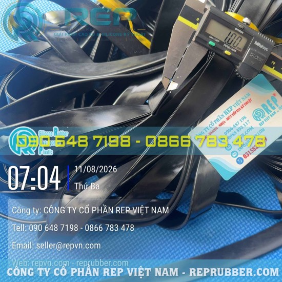 Gioăng cao su EPDM chữ U 4x23x1 khe 2mm theo yêu cầu