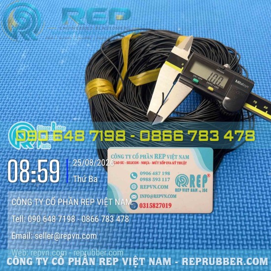 Gioăng cao su EPDM phi 1 – Gioăng tròn 1mm theo yêu cầu