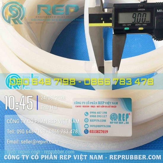 Gioăng silicon trắng chữ T 38x26.5x9 gia công theo yêu cầu