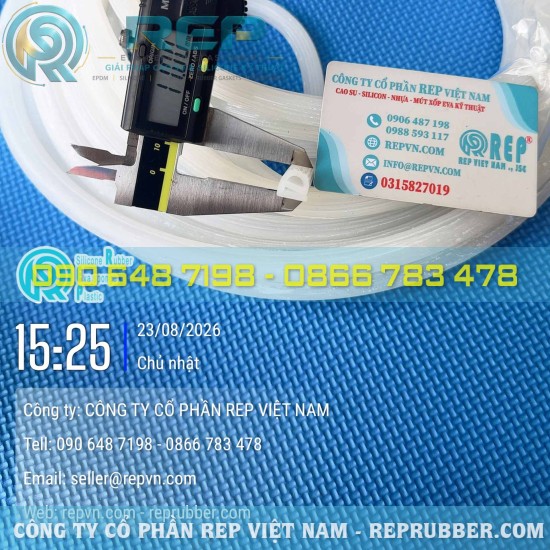 Gioăng silicon trắng chữ E 11x11x2 – Profile silicon định hình