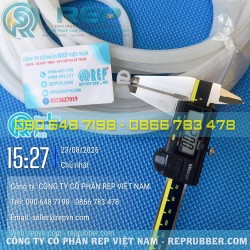 Gioăng silicon trắng chữ E 11x11x2 – Profile silicon định hình