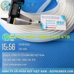 Gioăng silicon trắng chữ U 8x21x4 – Profile silicon định hình theo yêu cầu
