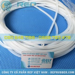 Gioăng silicon trắng chữ D 6x7x1 – Ron silicon chữ D làm kín theo yêu cầu