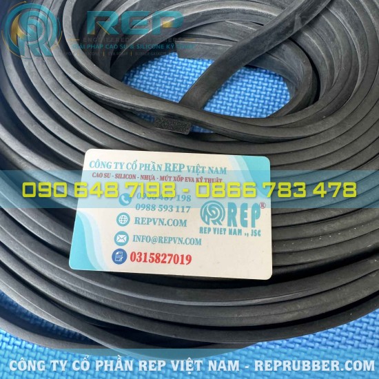 Gioăng xốp EPDM chữ nhật 3x12 đàn hồi, làm kín hiệu quả
