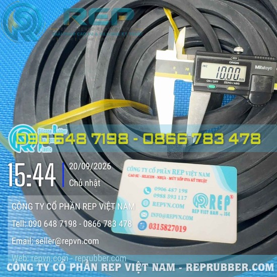 Gioăng xốp EPDM vuông 10x10 làm kín, giảm rung cho thiết bị