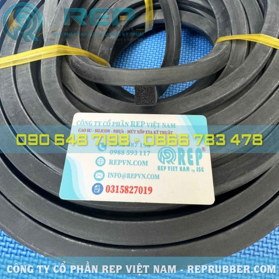 Gioăng xốp EPDM vuông 12x12 chống bụi, kín khít cho máy móc